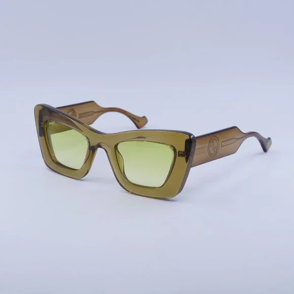 ?️ New Gucci GG1552S 004 Sunglasses - Brown Frame, Light  display picture 1